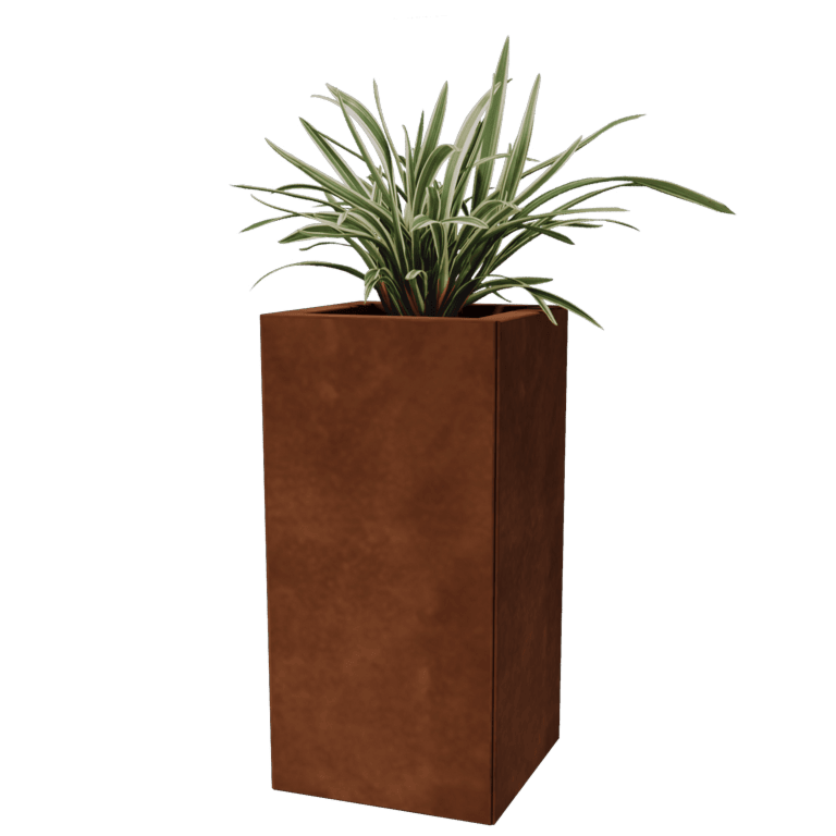 Cortenstaal plantenbak - Vierkant - 30 x 30 cm