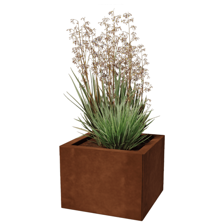 Cortenstaal plantenbak - Vierkant - 40 x 40 cm