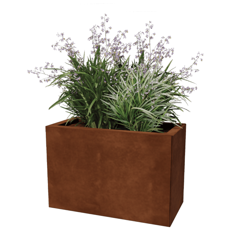 Cortenstaal plantenbak - Rechthoek - 30 x 60 cm
