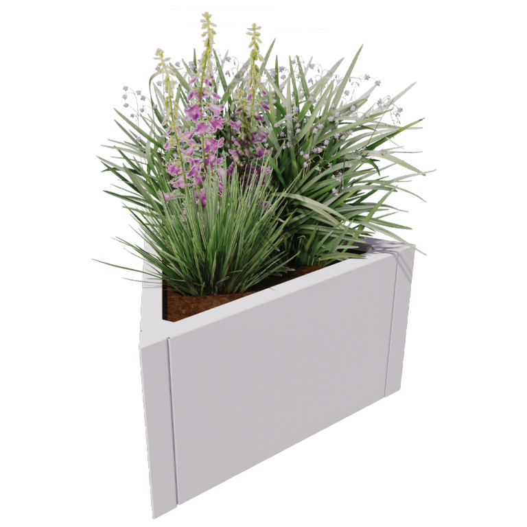Stalen plantenbak - Driehoek gelijkzijdig - 70,6 x 61 cm