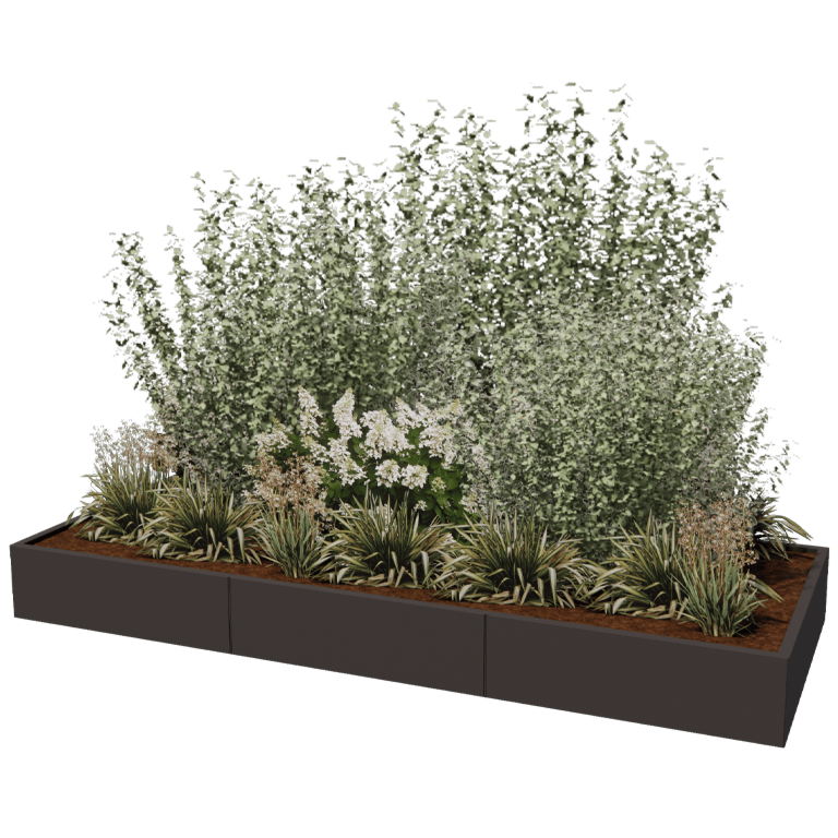 Stalen plantenbak XXL - Rechthoek - 300 x 120 cm