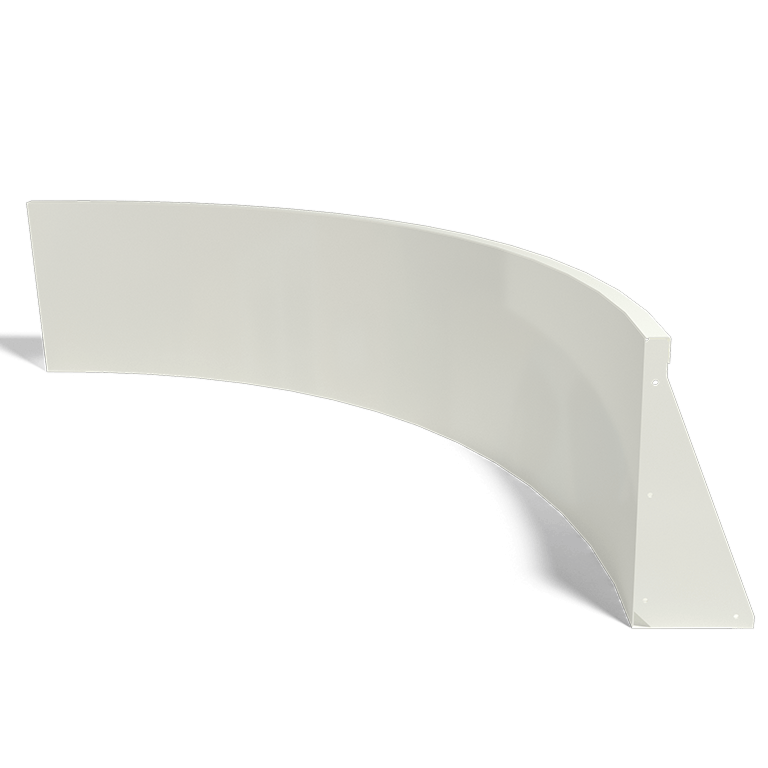 Stalen keerwand - Binnenbocht - 150 x 150 x 50 cm