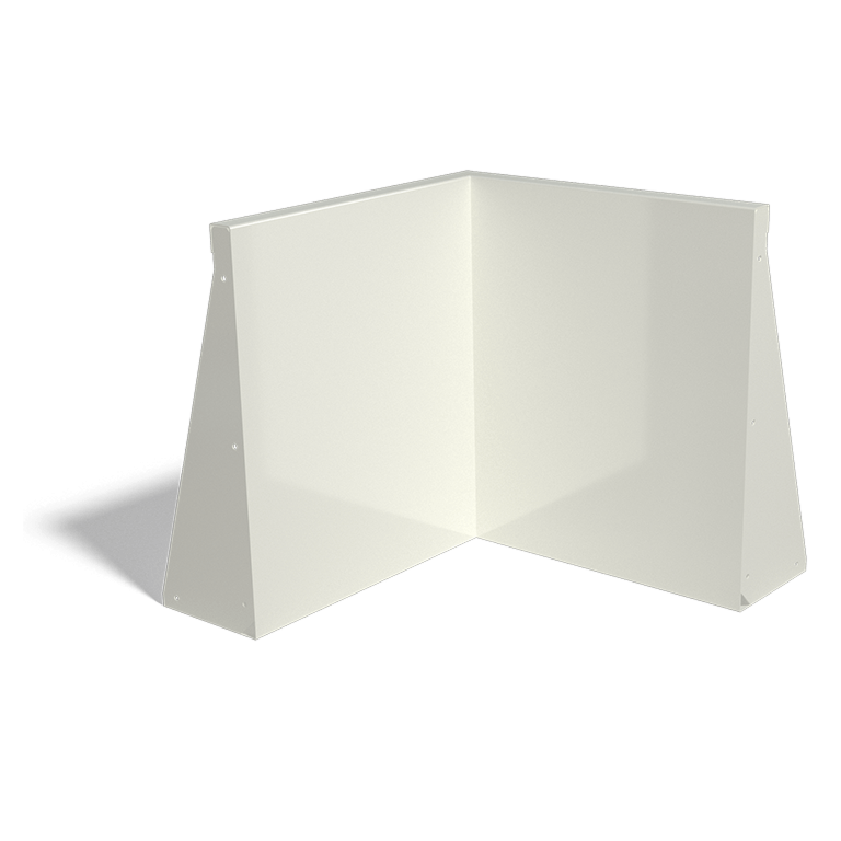 Stalen keerwand - Binnenhoek - 50 x 50 x 60 cm