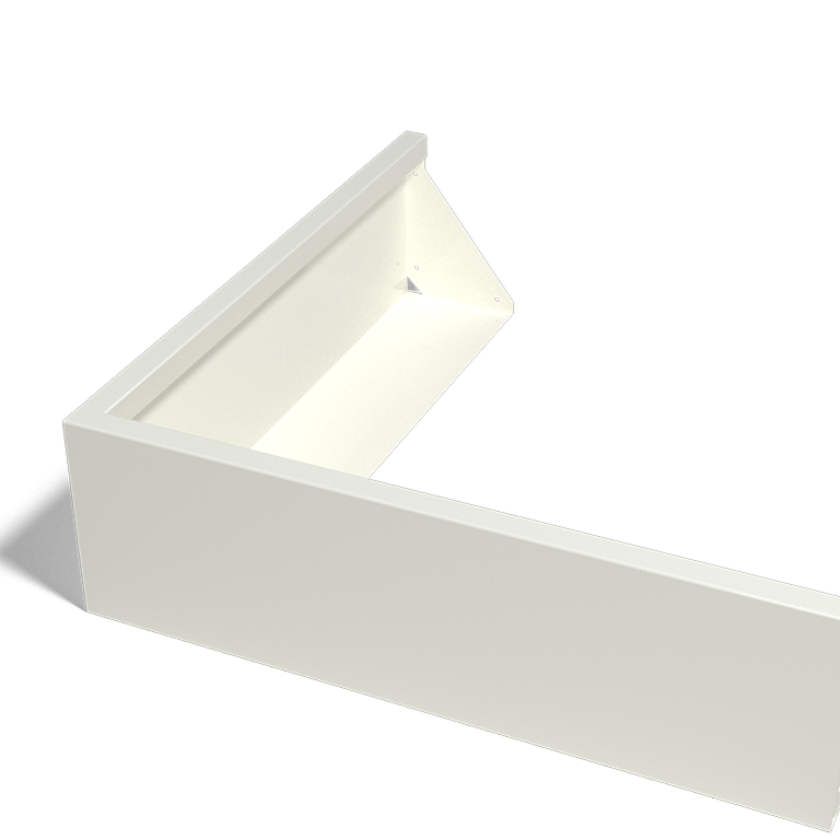 Stalen keerwand - Buitenhoek - 100 x 100 x 30 cm