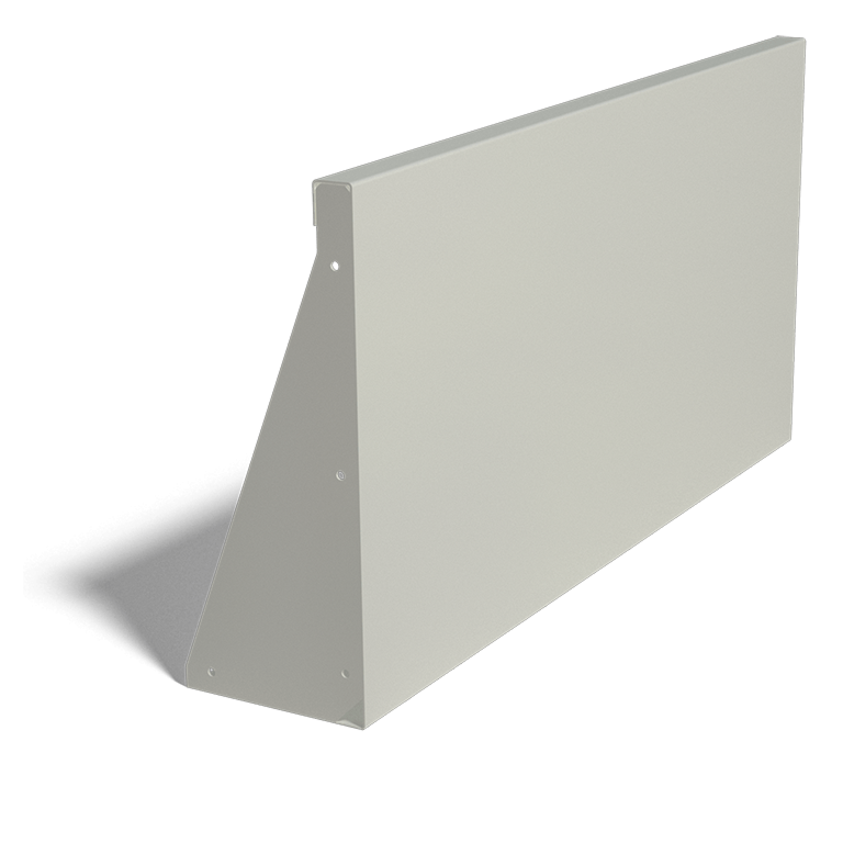 Stalen keerwand - Recht - 100 x 50 cm