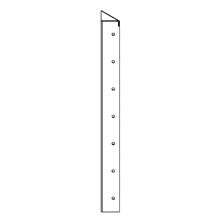 Stalen plantenbak - Hoekstuk 90° - 70 cm