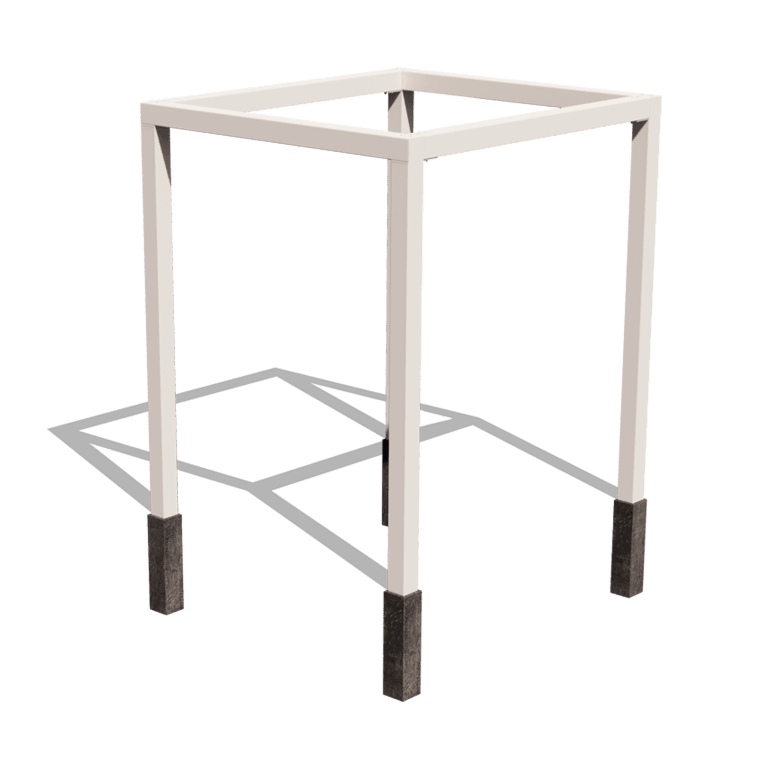 Stalen pergola - Vierkant - 224 x 200 x 230 cm