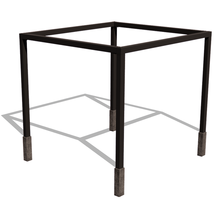 Stalen pergola - Vierkant - 324 x 300 x 230 cm