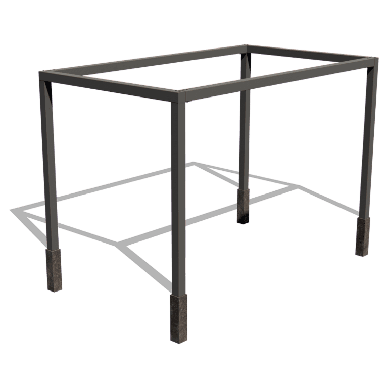 Stalen pergola - Rechthoek - 424 x 250 x 230 cm