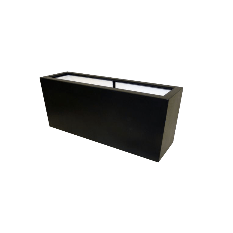 Polyester plantenbak - Rechthoek - 120 x 30 x 50 cm - Met bodem