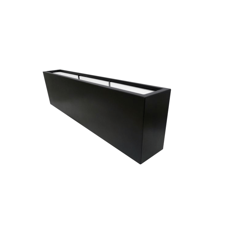 Polyester plantenbak - Rechthoek - 200 x 30 x 60 cm - Met bodem