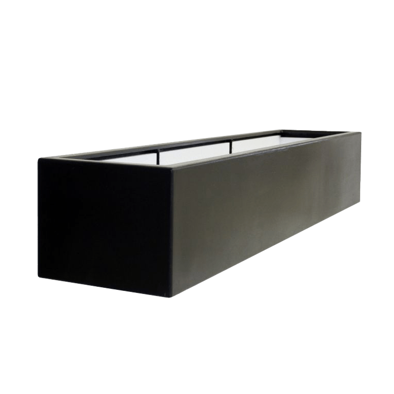 Polyester plantenbak - Rechthoek - 200 x 50 x 40 cm - Met bodem