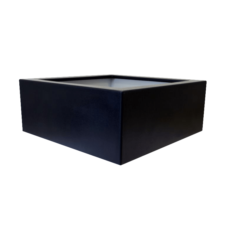 Polyester plantenbak - Vierkant - 100 x 100 x 40 cm - Met bodem