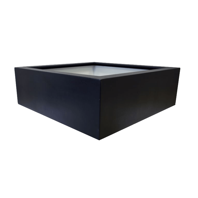 Polyester plantenbak - Vierkant - 120 x 120 x 40 cm - Met bodem