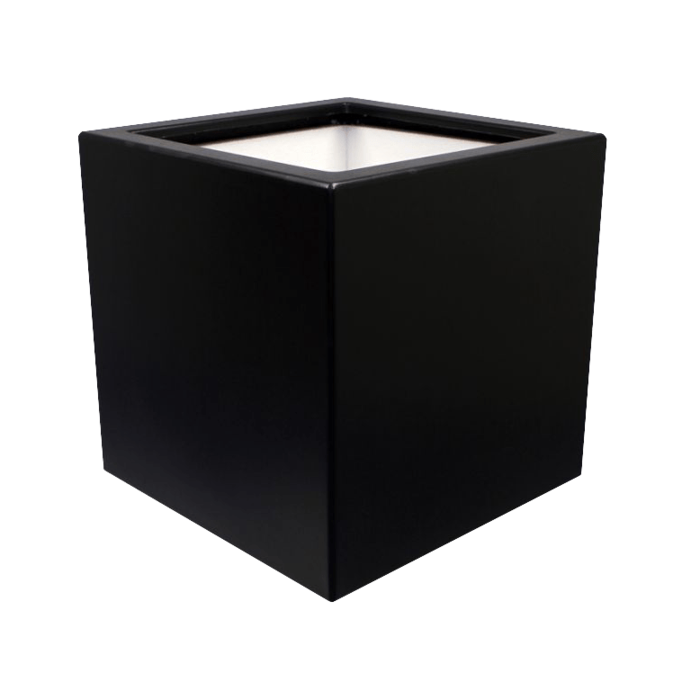 Polyester plantenbak - Vierkant - 50 x 50 x 50 cm - Met bodem