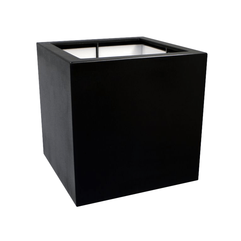 Polyester plantenbak - Vierkant - 80 x 80 x 80 cm - Met bodem