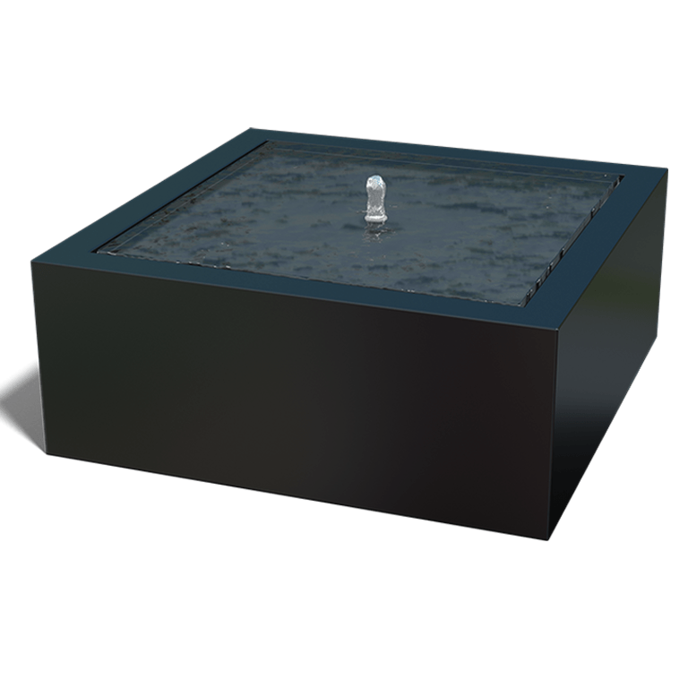 Aluminium watertafel - Lyra - 100 x 100 x 40 cm