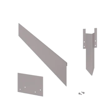 Verzinkt staal borderrand - Geplet - Hoogte 13 cm - Complete set 15 meter