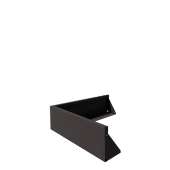 Stalen keerwand - Buitenhoek - 100 x 100 x 30 cm - RAL7016 mat (antraciet grijs)
