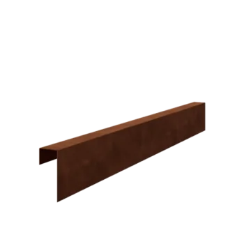 Cortenstaal overzetprofiel - 15 x 6 x 5 cm - 150 cm