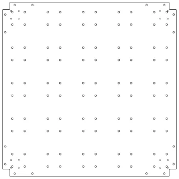 Verzinkt stalen bodemplaat - 100 x 100 cm