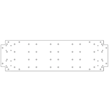 Verzinkt stalen bodemplaat - 30 x 100 cm