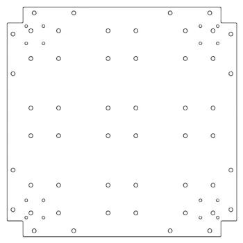 Verzinkt stalen bodemplaat - 60 x 60 cm
