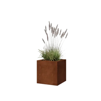 Cortenstaal plantenbak - Vierkant - 40 x 40 x 40 cm - Zonder bodemplaat