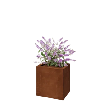 Cortenstaal plantenbak - Rechthoek - 40 x 30 x 40 cm - Met bodemplaat