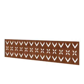 Cortenstaal schutting H - Paneel V - 180 x 47,5 cm