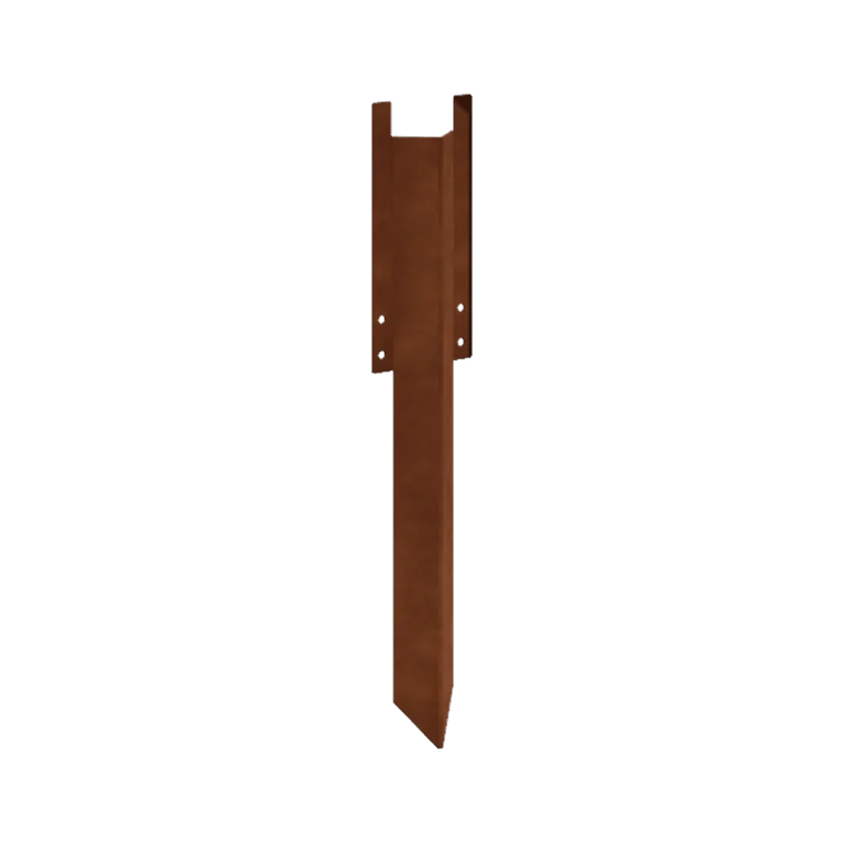 Cortenstaal grondpin - Hoogte borderrand 34 / 37,5 cm