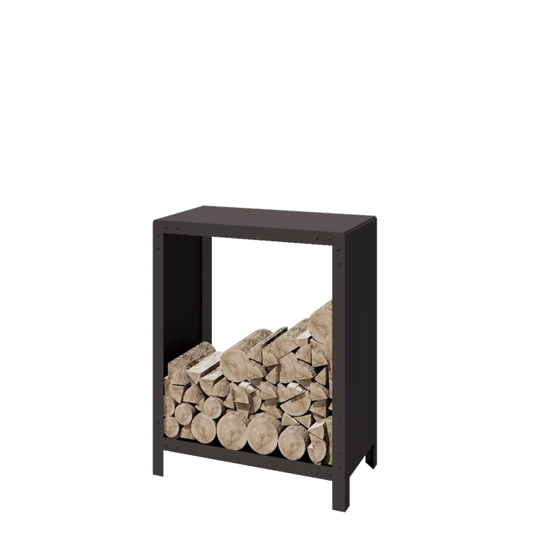 Stalen houtopslag - Indiana - 80 x 40 x 100 cm - RAL7016 mat (antraciet grijs)
