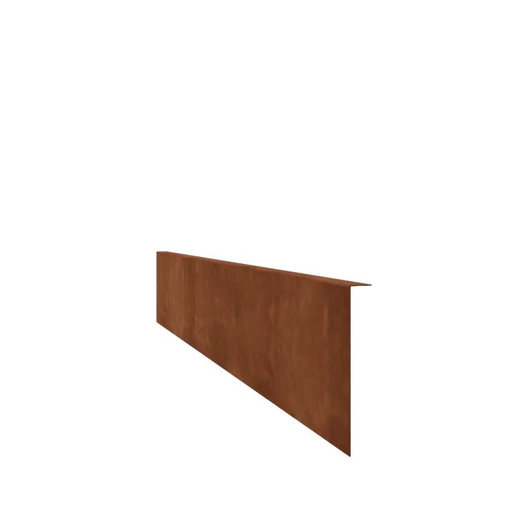 Cortenstaal borderrand - Gezet - Hoogte 22 cm - 150 cm