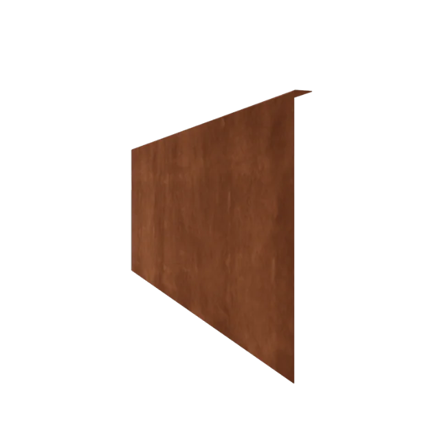 Cortenstaal borderrand - Gezet - Hoogte 45 cm - 240 cm