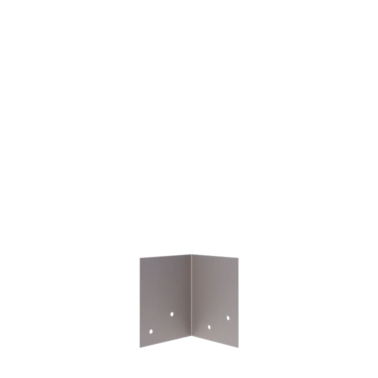 Verzinkt staal koppelplaat - 90° - Hoogte borderrand 12 / 15 cm
