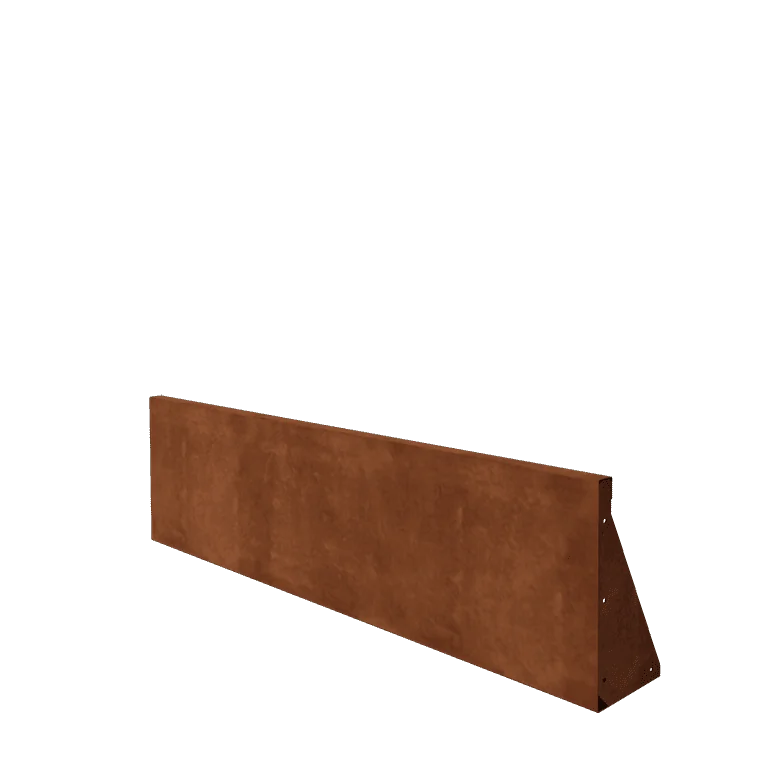 Cortenstaal keerwand - Recht - 150 x 40 cm