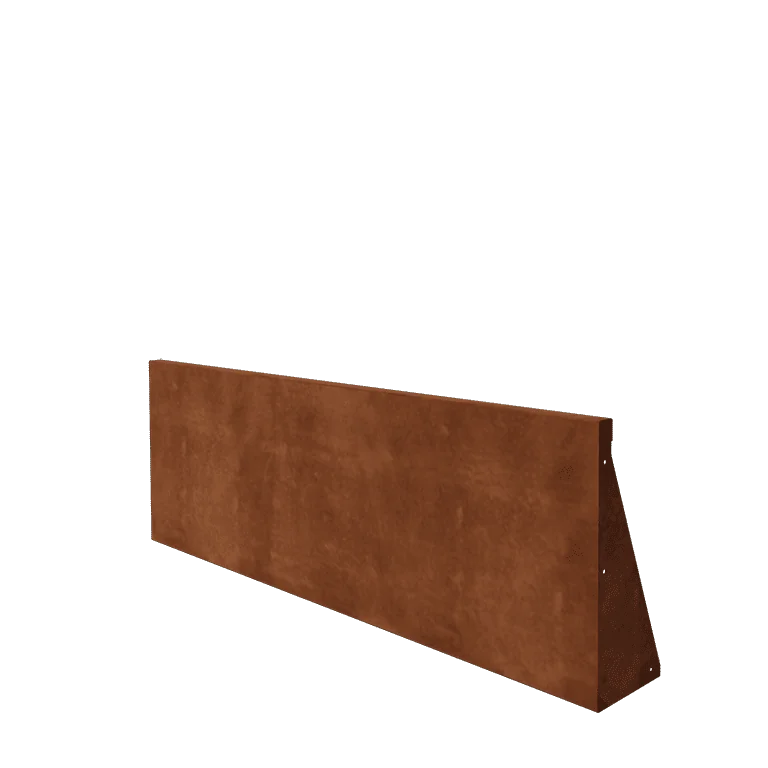 Cortenstaal keerwand - Recht - 150 x 50 cm