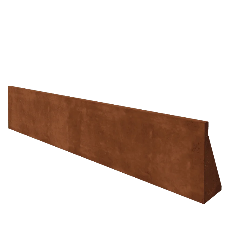 Cortenstaal keerwand - Recht - 200 x 40 cm