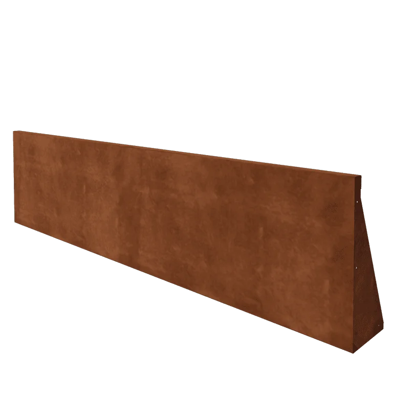 Cortenstaal keerwand - Recht - 200 x 50 cm