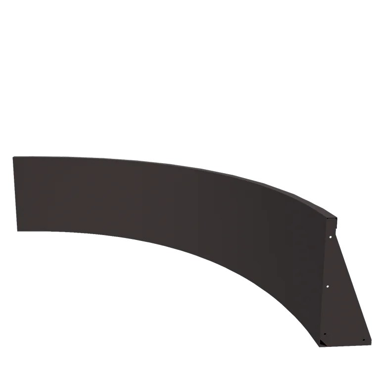 Stalen keerwand - Binnenbocht - 150 x 150 x 50 cm - Andere RAL kleur