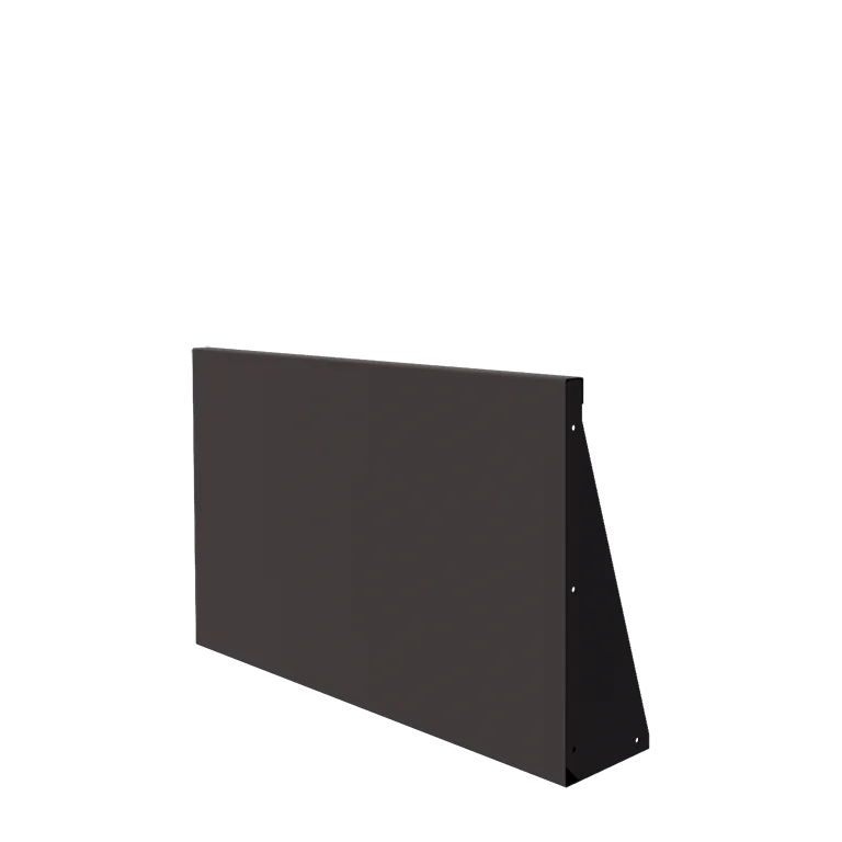 Stalen keerwand - Recht - 100 x 60 cm - Andere RAL kleur
