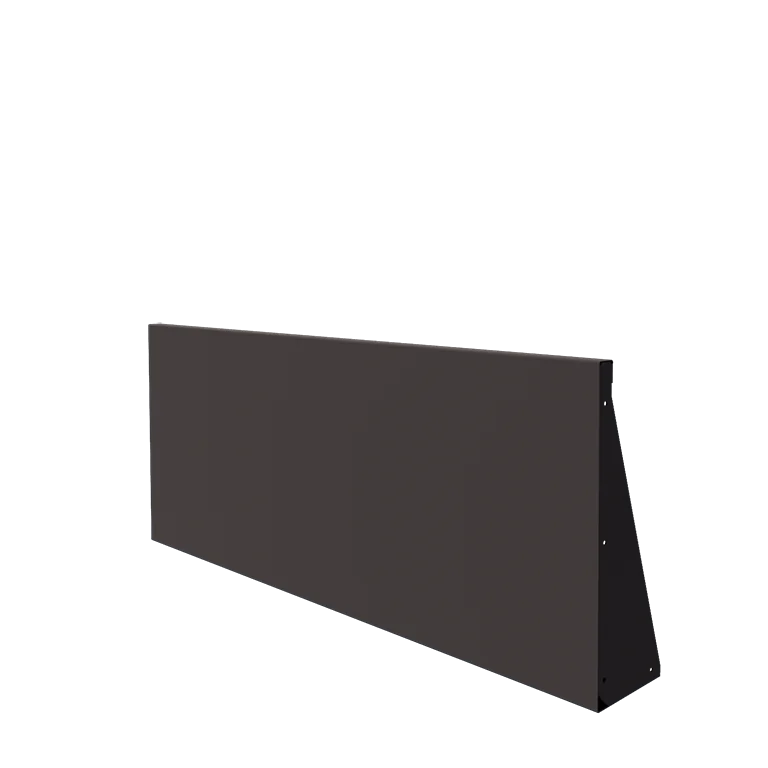 Stalen keerwand - Recht - 150 x 60 cm - RAL7016 mat (antraciet grijs)