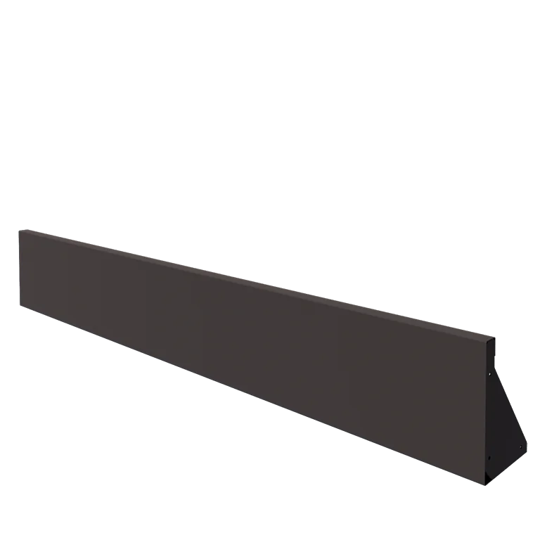 Stalen keerwand - Recht - 200 x 30 cm - RAL7016 mat (antraciet grijs)