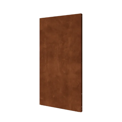 Cortenstaal paneel - Basis - 100 x 6 x 190 cm