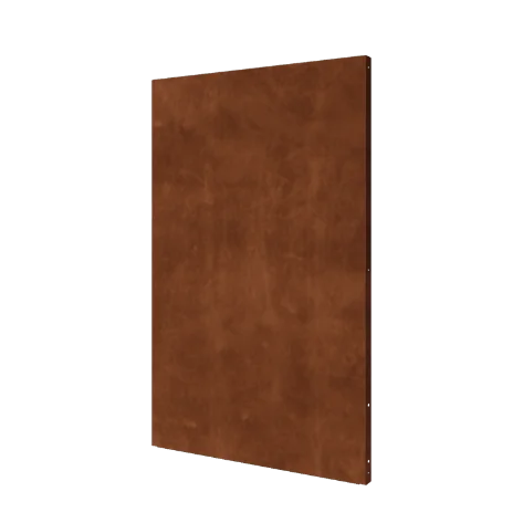 Cortenstaal paneel - Basis - 120 x 6 x 190 cm