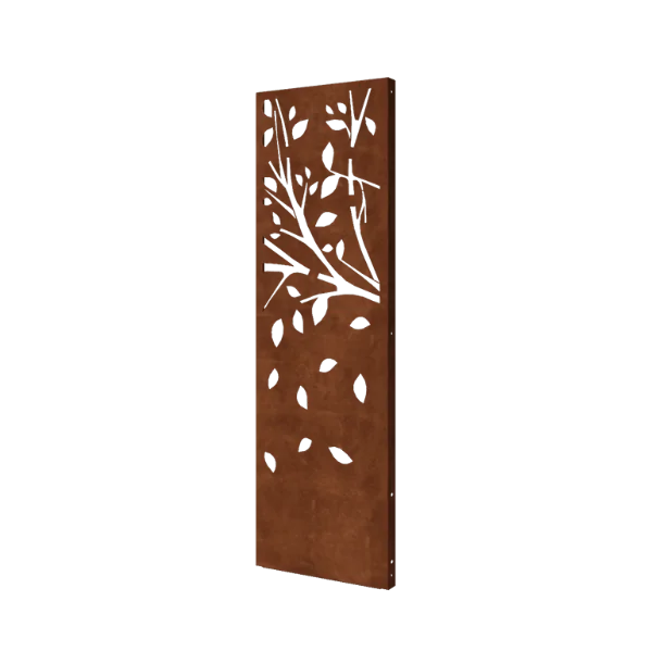Cortenstaal paneel - Boom - Deel 3 - 60 x 6 x 190 cm