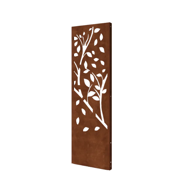 Cortenstaal paneel - Boom - Deel 4 - 60 x 6 x 190 cm