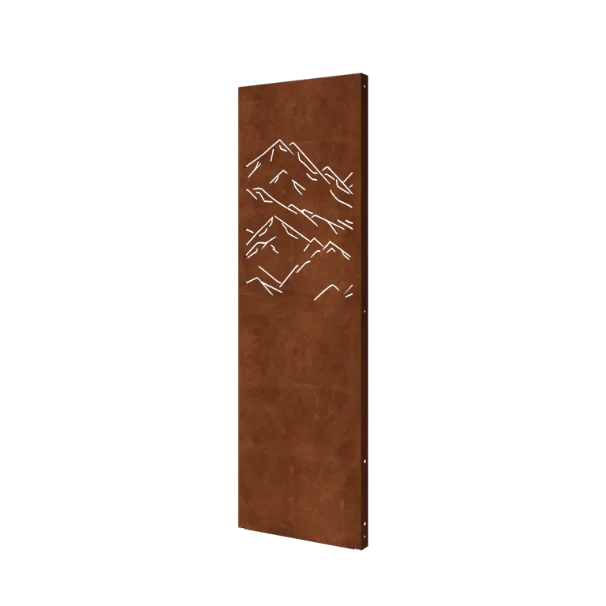 Cortenstaal paneel - Bergen 3 - 60 x 6 x 190 cm