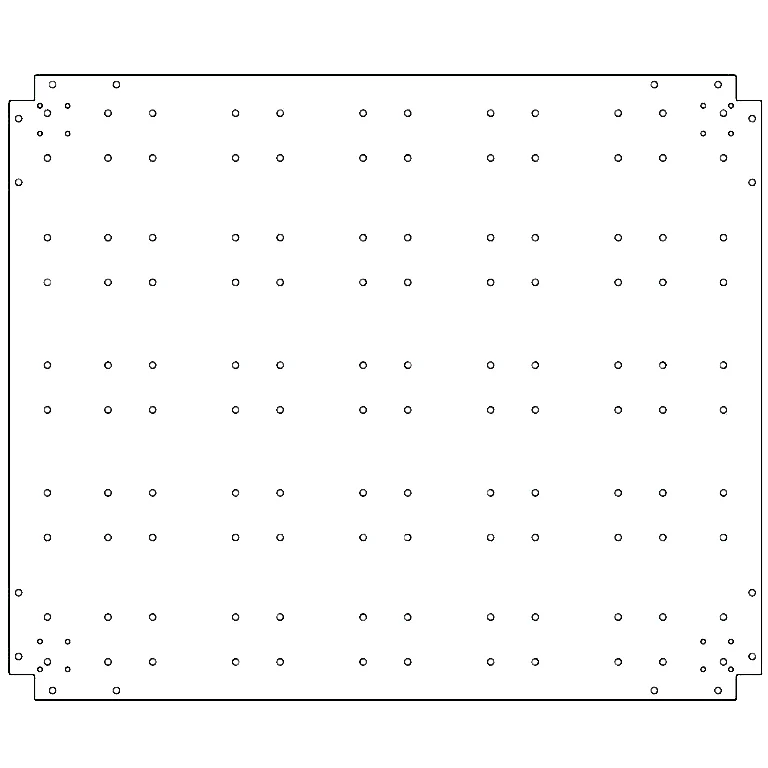 Verzinkt stalen bodemplaat - 100 x 120 cm