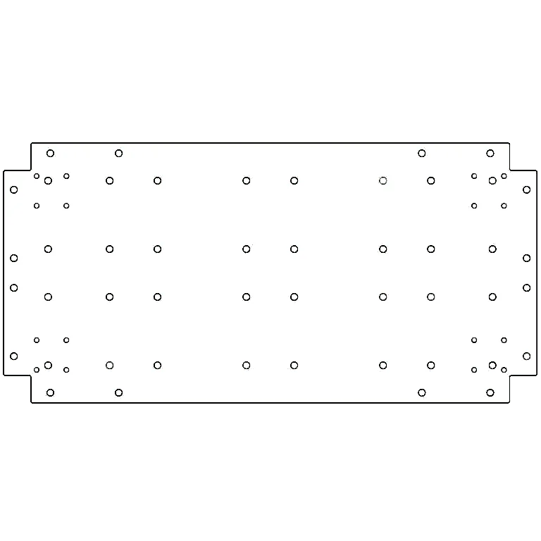 Verzinkt stalen bodemplaat - 40 x 80 cm